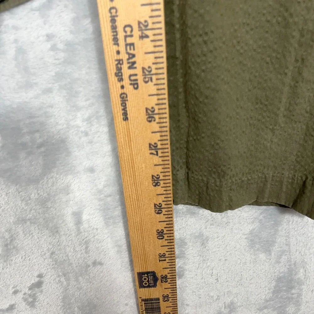 Abercrombie & Fitch Mens Jogger Pants M Long Olive Green Stretch Cotton Twill